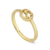 Gucci Gucci Interlocking 18ct Yellow Gold Logo Ring - Berry's Jewellers