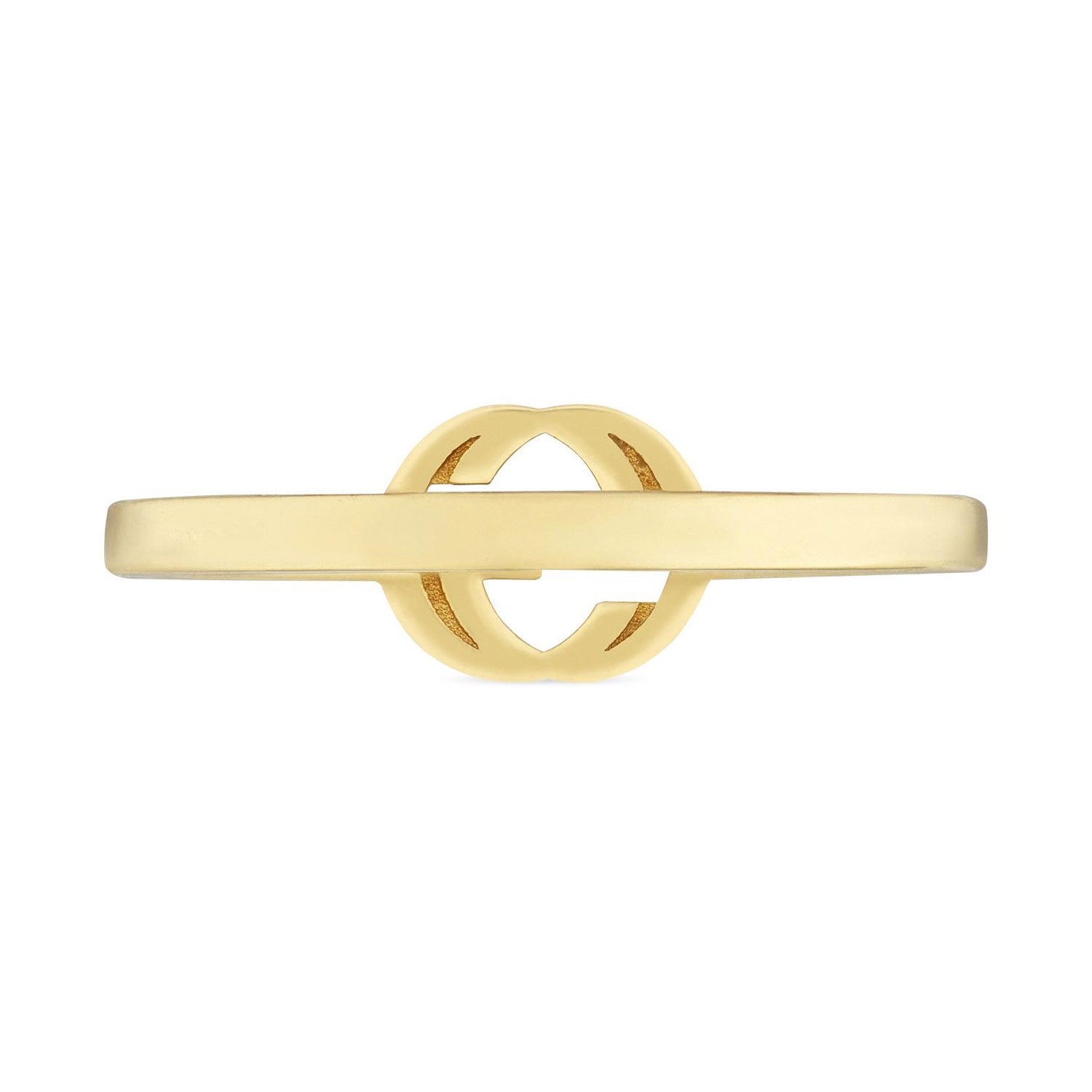 Gucci Gucci Interlocking 18ct Yellow Gold Logo Ring - Berry's Jewellers