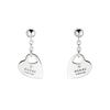 Trademark Sterling Silver Heart Drop Earrings