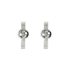 Gucci Interlocking Sterling Silver Large Hoop Earrings