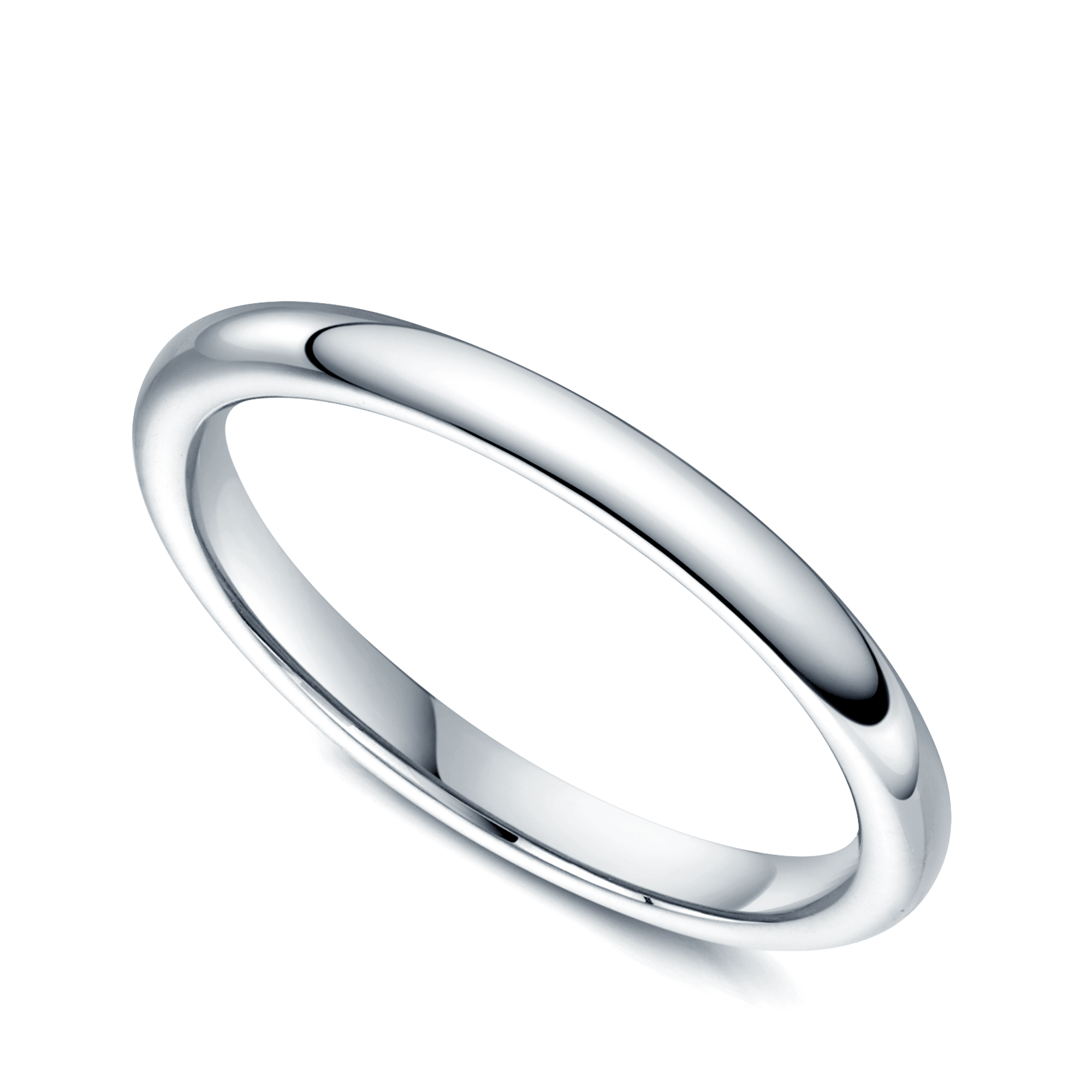 Platinum Classic Court Ladies Wedding Ring