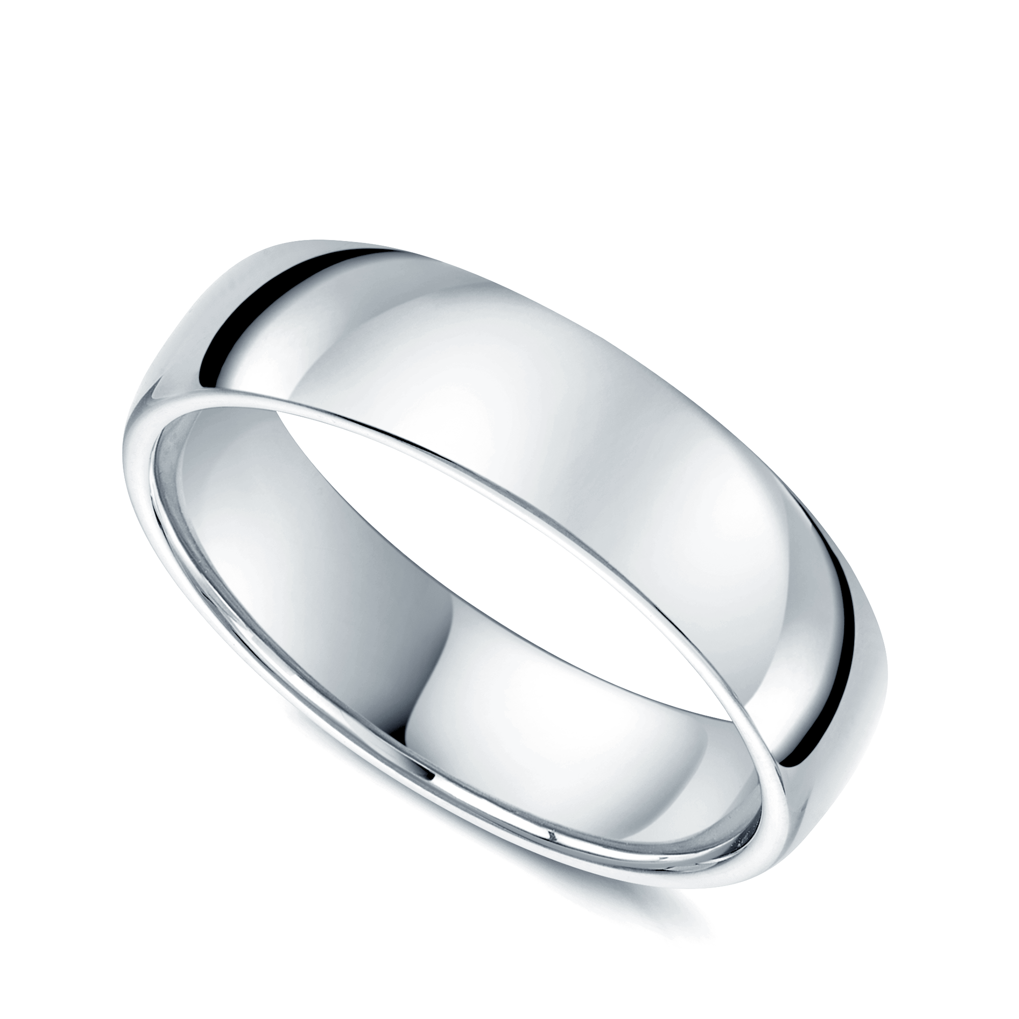 Platinum Classic Court Gents Wedding Ring