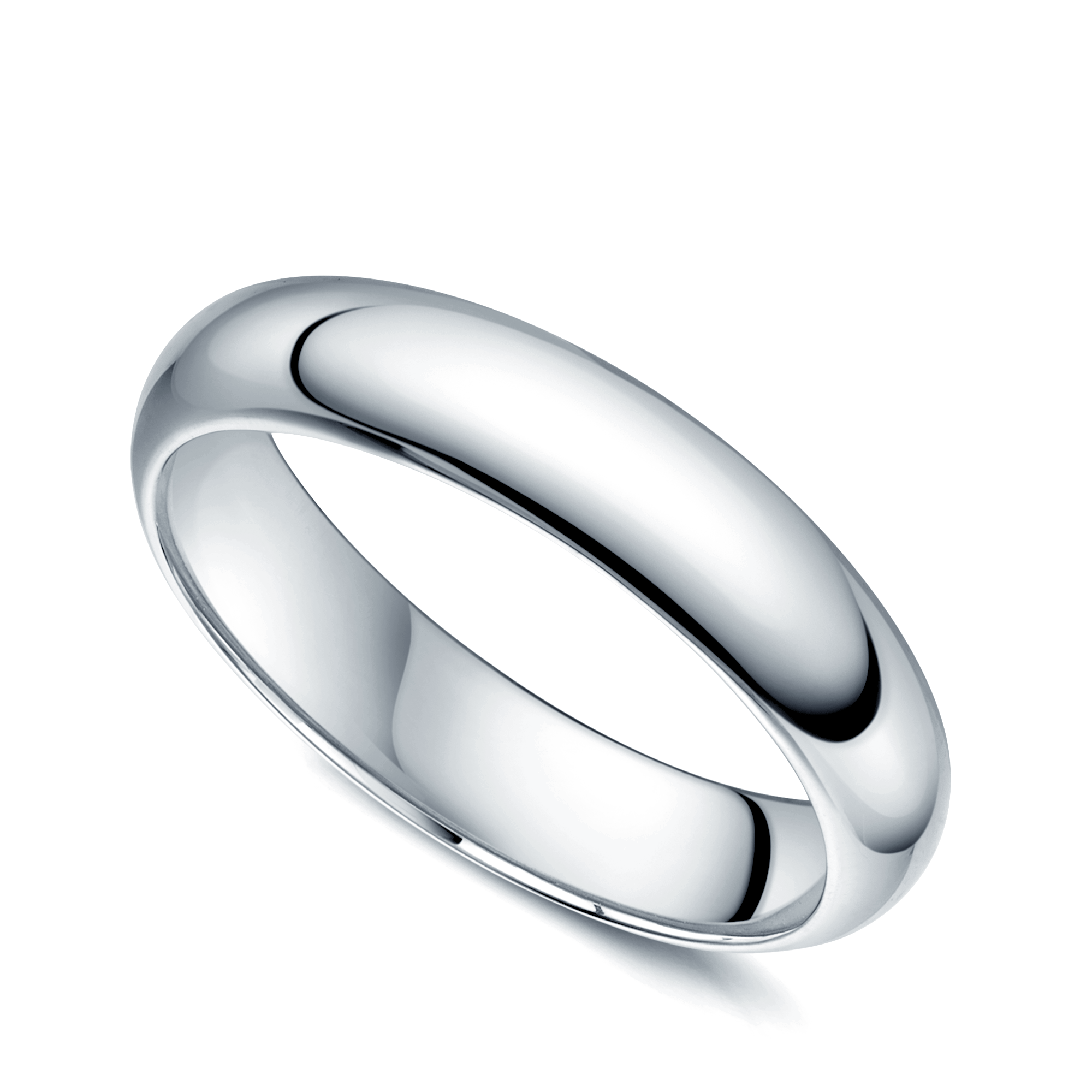 Platinum Classic Court Gents Wedding Ring