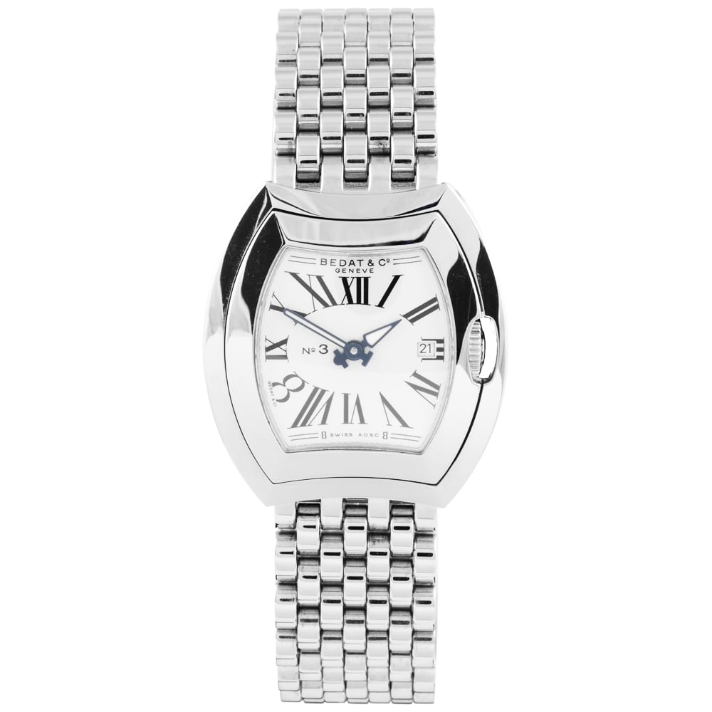 No.3 33mm Silver Roman Dial Ladies Bracelet Watch