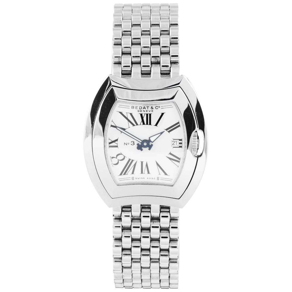 Bedat & Co No.3 33mm Silver Roman Dial Ladies Bracelet Watch - Berry's Jewellers