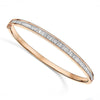 Berry's 18ct Rose Gold Baguette Cut Diamond Channel Set Bangle - Berry's Jewellers