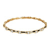 Berry's 18ct Rose Gold Bamboo Style Diamond Bangle - Berry's Jewellers