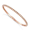 Berry's 18ct Rose Gold Diamond Set Sprung Bangle With Magnetic Clasp - Berry's Jewellers