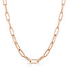 18ct Rose Gold Laguna Collection Open Link Necklace