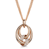 Berry's 18ct Rose Gold Oval Triple Twist Diamond Pendant - Berry's Jewellers