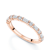 Berry's 18ct Rose or White Gold Baguette & Brilliant Cut Diamond Eternity Ring - Berry's Jewellers