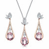 Berry's 18ct Rose & White Gold Pink Tourmaline Jewellery Set - Berry's Jewellers