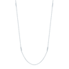 Berry's 18ct White Gold 46cm Chain Necklace With Diamond Set Bars - Berry's Jewellers