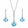 Berry's 18ct White Gold Aquamarine Jewellery Set - Berry's Jewellers