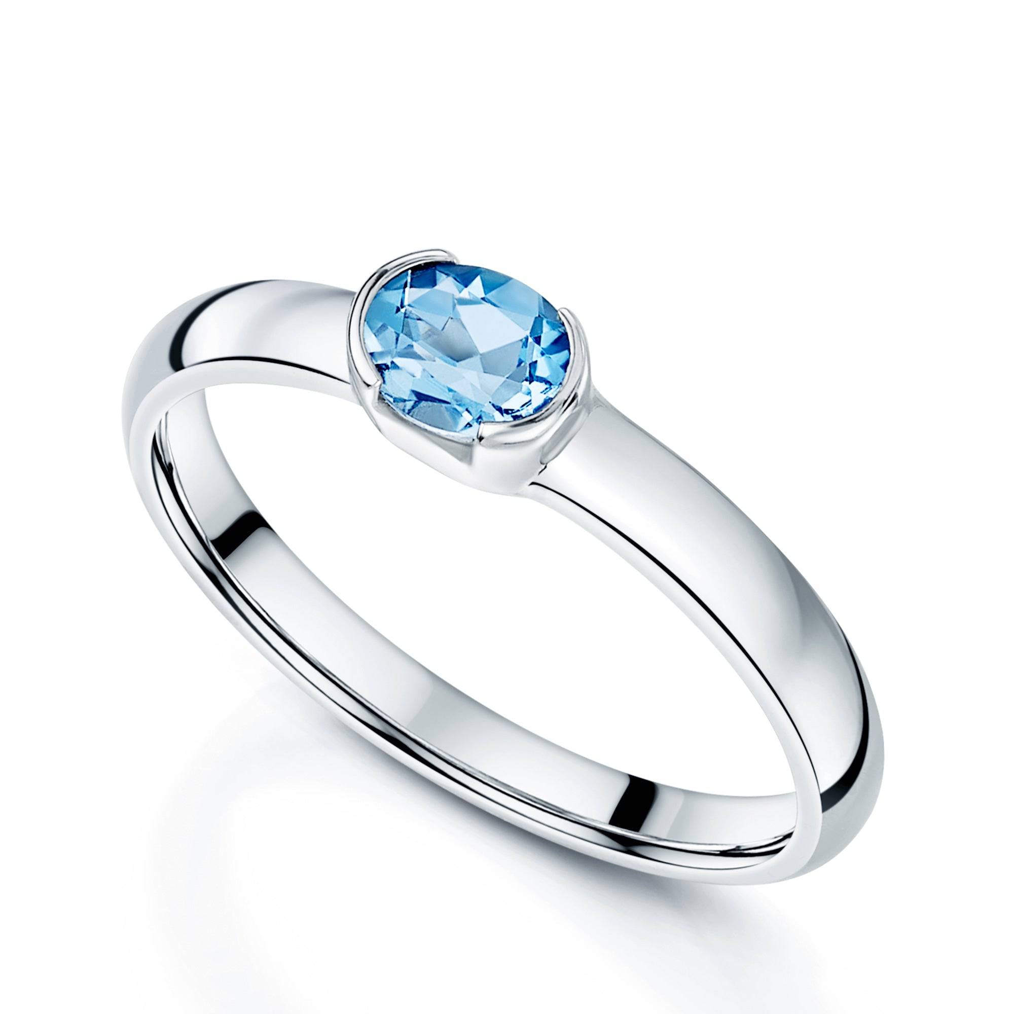 Berry's 18ct White Gold Aquamarine Ring - Berry's Jewellers