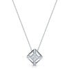 Berry's 18ct White Gold Asscher Cut & Brilliant Cut Diamond Pendant - Berry's Jewellers