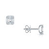 Berry's 18ct White Gold Baguette And Round Brilliant Cut Diamond Stud Earrings - Berry's Jewellers