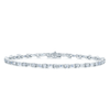 Berry's 18ct White Gold Baguette & Brilliant Cut Diamond Bracelet - Berry's Jewellers