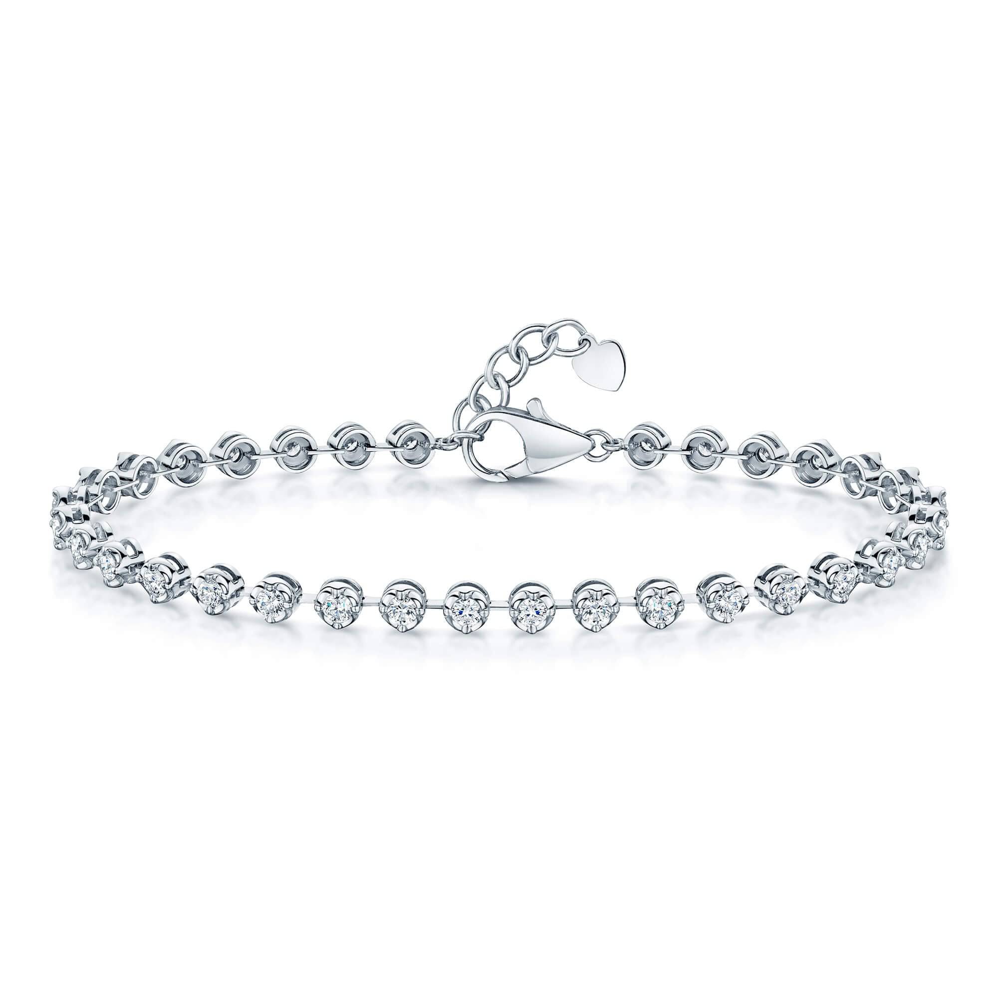 Berry's 18ct White Gold Brilliant Cut Diamond Bracelet - Berry's Jewellers