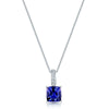 Berry's 18ct White Gold Cushion Cut Spinel Pendant with Diamond Pave Set Bail Pendant - Berry's Jewellers