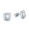 Berry's 18ct White Gold Cushion Shape Polished Diamond Set Cufflinks - Berry's Jewellers