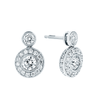 Berry's 18ct White Gold Diamond Double Circle Stud Earrings - Berry's Jewellers