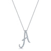 Berry's 18ct White Gold Diamond Initial "A" Pendant - Berry's Jewellers