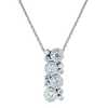 Berry's 18ct White Gold Diamond Multi Cluster Art Deco Style Pendant - Berry's Jewellers