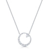 Berry's 18ct White Gold Diamond Open Circle Pendant - Berry's Jewellers