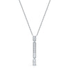 Berry's 18ct White Gold Diamond Set Bar Pendant - Berry's Jewellers