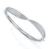 Berry's 18ct White Gold Diamond Set Multi Strand Twist Bangle - Berry's Jewellers