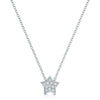 18ct White Gold Diamond Set Star Pendant