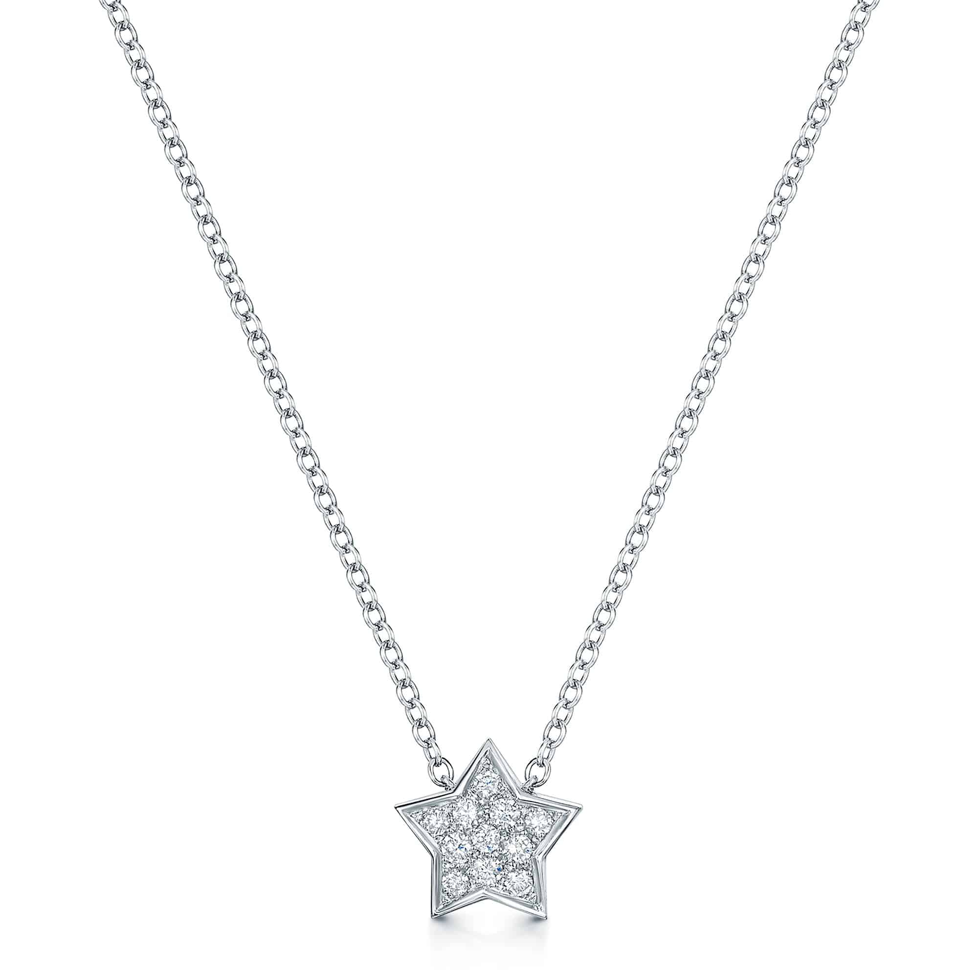 Berry's 18ct White Gold Diamond Set Star Pendant - Berry's Jewellers