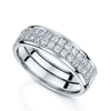 Berry's 18ct White Gold Diamond Two Row Claw Set Eternity Ring - Berry's Jewellers