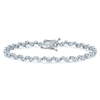 Berry's 18ct White Gold Diamond Wave Style Bracelet - Berry's Jewellers