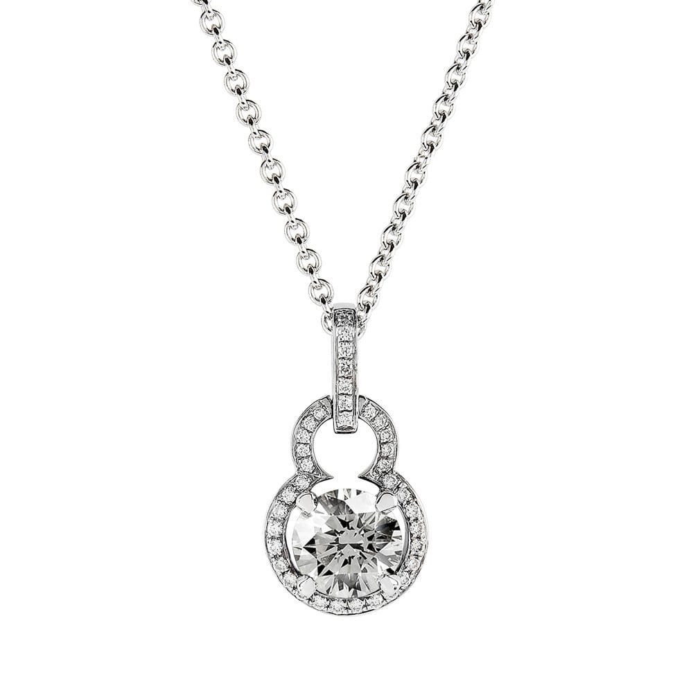 Berry's 18ct White Gold GIA Diamond Pendant - Berry's Jewellers