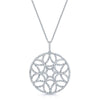 Berry's 18ct White Gold Large Circular Diamond Set Pendant - Berry's Jewellers