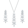 Berry's 18ct White Gold Marquise Cut Diamond Flower Pendant & Earrings - Berry's Jewellers