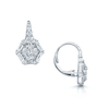 Berry's 18ct White Gold Mixed Cut Diamond Art Deco Style Drop Hook Earrings - Berry's Jewellers