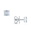 Berry's 18ct White Gold Mixed Cut Diamond Square Shaped Stud Earrings - Berry's Jewellers