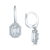 Berry's 18ct White Gold Multi Cut Diamond Drop Earrings - Berry's Jewellers