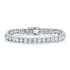 Berry's 18ct White Gold Oval Cut Diamond Fancy Halo Bracelet - Berry's Jewellers