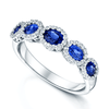 Berry's 18ct White Gold Oval Sapphire & Diamond Ring - Berry's Jewellers