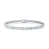 Berry's 18ct White Gold Princess Cut Diamond Claw Set Tennis Bracelet - Berry's Jewellers