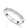 Berry's 18ct White Gold Princess Cut Diamond Half Eternity Ring - Berry's Jewellers