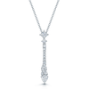 Berry's 18ct White Gold Princess, Pear, Marquise And Round Brilliant Cut Diamond Fancy Pendant - Berry's Jewellers