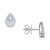 Berry's 18ct White Gold Round Brilliant Cut Diamond Fancy Pear Shaped Earrings - Berry's Jewellers