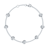 Berry's 18ct White Gold Round Brilliant Cut Diamond Groove Detail Bracelet - Berry's Jewellers