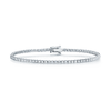 18ct White Gold Round Brilliant Cut Diamond Tennis Bracelet