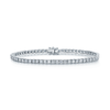 18ct White Gold Round Brilliant Cut Diamond Tennis Bracelet